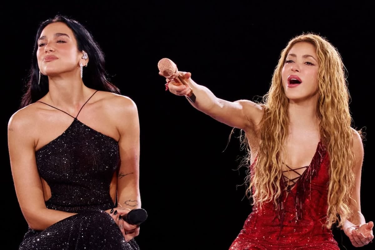 Madrid fue testigo del primer cruce en vivo entre Shakira y Dua Lipa, al ritmo de Antología