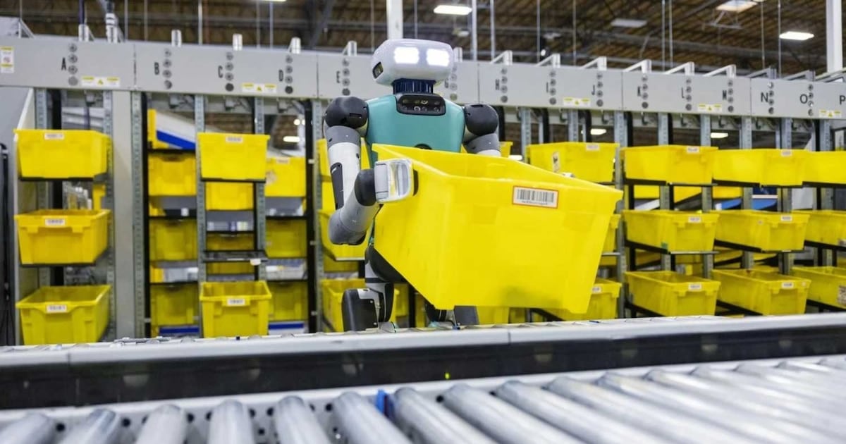 Un millón de robots y el trabalenguas de Amazon: más máquinas, más golpes