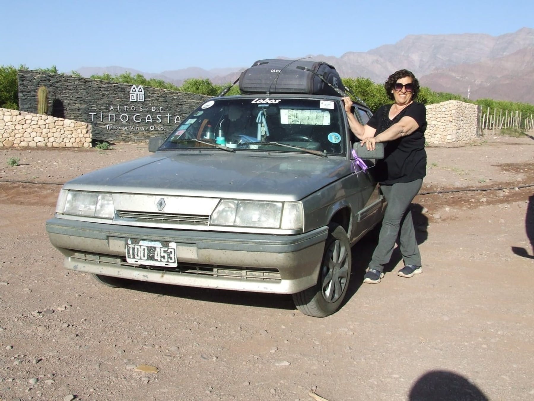 Delia Torres, la lobense que convirtió un Renault 11 en su casa rodante y ya atravesó la Argentina de sur a norte