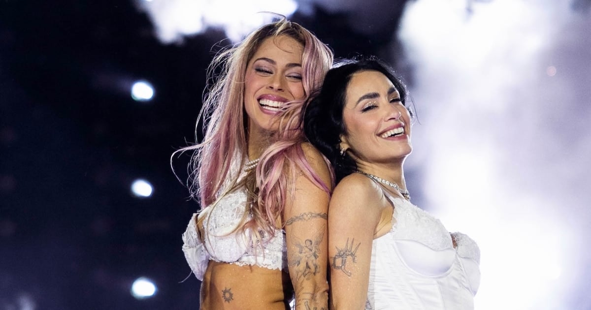 Lali Espósito Stelle y Marilina Bertoldi juntas en una noche histórica de River Plate